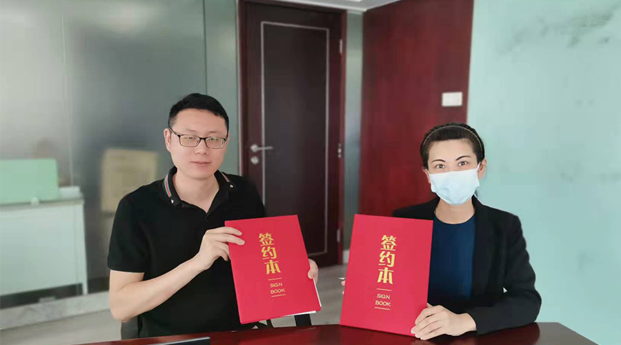 祝賀！金環(huán)電器與寧波某品牌電商客戶再次合作，簽約成功！
